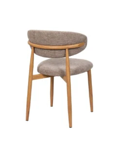 Chaise Georgia Taupe Pied Naturel -Magasin De Meubles De Qualité chaise georgia taupe pied naturel 2