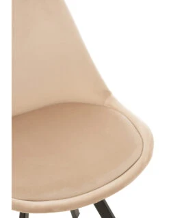 Chaise Hélène En Métal/textile Beige -Magasin De Meubles De Qualité chaise helene en metaltextile beige 2