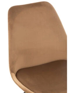 Chaise Hélène En Métal/textile Marron -Magasin De Meubles De Qualité chaise helene en metaltextile marron 6