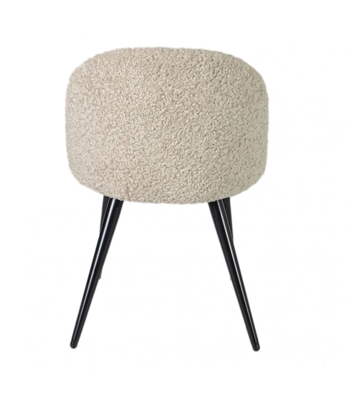 Chaise Ingrid Fausse Fourrure Beige 5 Chaise Ingrid Fausse Fourrure Beige – Image 5