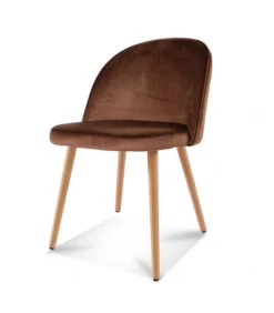 Chaise Ingrid Terracotta Pieds Façon Bois