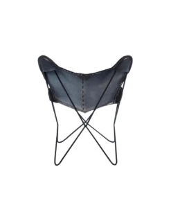 Chaise Longue En Cuir/métal Noir -Magasin De Meubles De Qualité chaise longue en cuirmetal noir 3