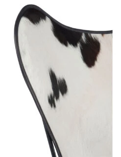 Chaise Longue En Peau De Vache/métal Blanc/noir 12 Chaise Longue En Peau De Vache/métal Blanc/noir -Magasin De Meubles De Qualité chaise longue en peau de vachemetal blancnoir 4