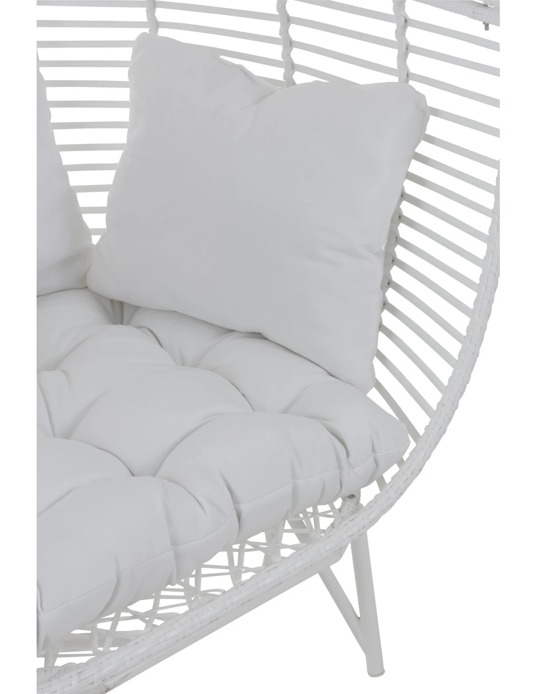 Chaise Longue Ovale En Acier Blanc 6 Chaise Longue Ovale En Acier Blanc – Image 6