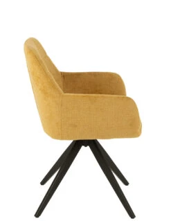 Chaise Louna En Fer/acrylique Ocre -Magasin De Meubles De Qualité chaise louna en feracrylique ocre 2