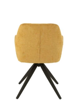 Chaise Louna En Fer/acrylique Ocre -Magasin De Meubles De Qualité chaise louna en feracrylique ocre 3