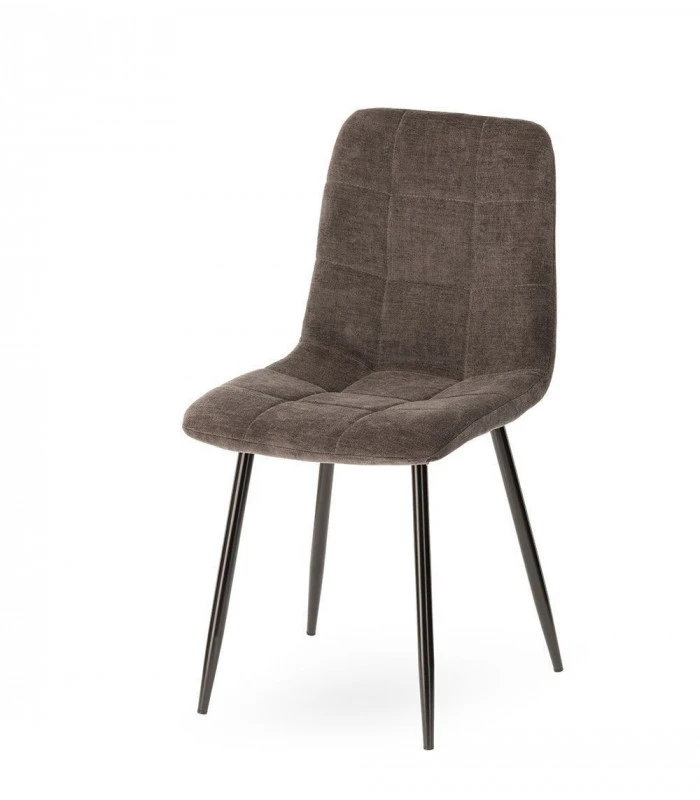 Chaise Manta Gris Ardoise Chenillé 3 Chaise Manta Gris Ardoise Chenillé – Image 3