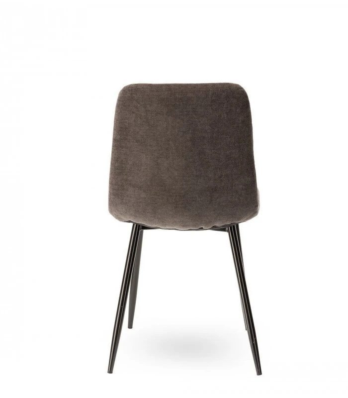 Chaise Manta Gris Ardoise Chenillé 5 Chaise Manta Gris Ardoise Chenillé – Image 5