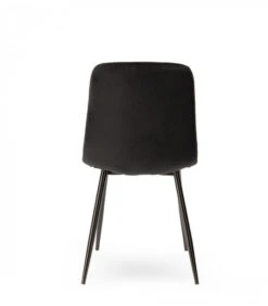 Chaise Manta Noir Velours Ras -Magasin De Meubles De Qualité chaise manta noir 4
