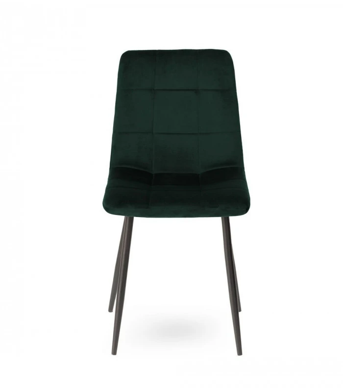 Chaise Manta Vert Empire Velours Ras 3 Chaise Manta Vert Empire Velours Ras – Image 3