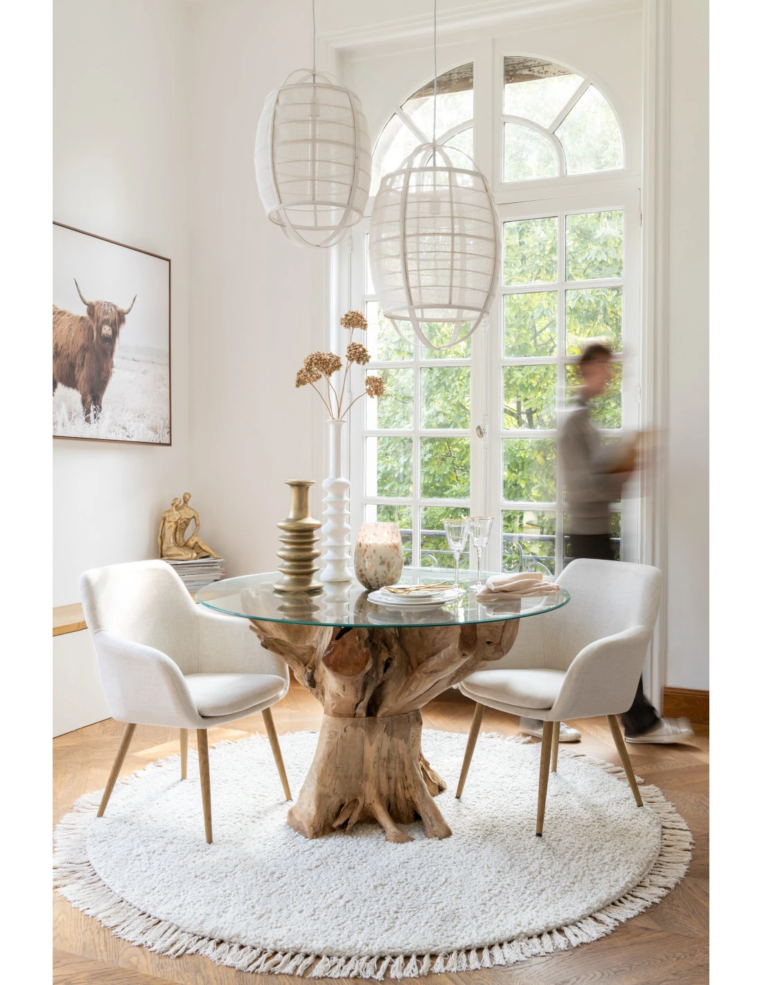 Chaise Miles En Acier/mousse Ivoire 2 Chaise Miles En Acier/mousse Ivoire – Image 2