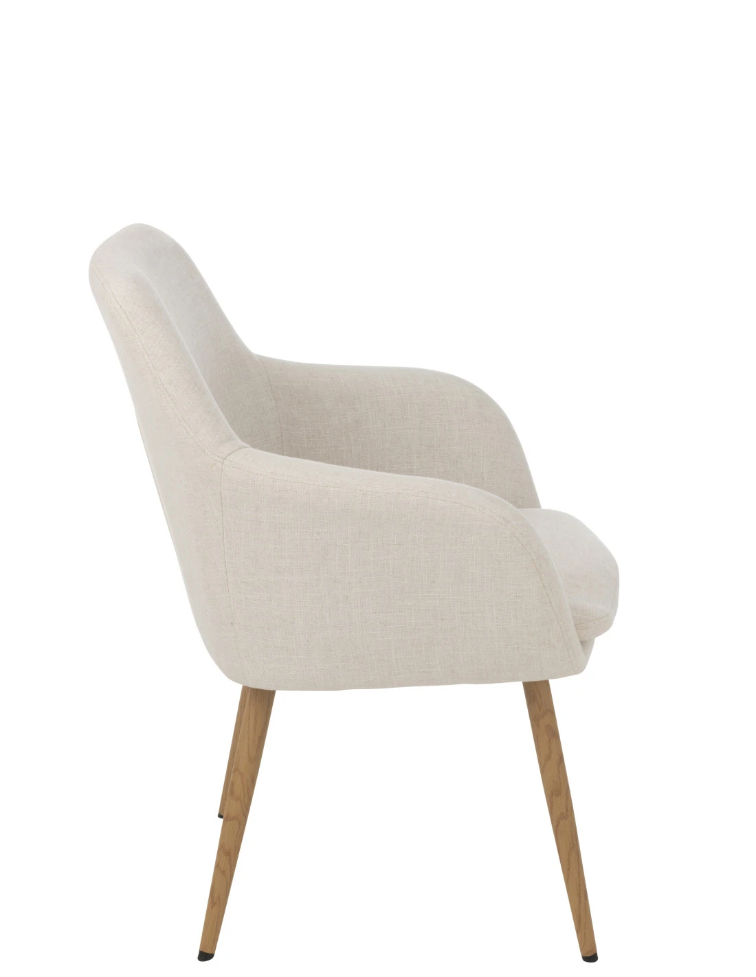 Chaise Miles En Acier/mousse Ivoire 4 Chaise Miles En Acier/mousse Ivoire – Image 4