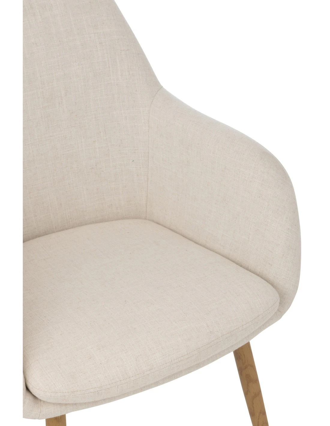 Chaise Miles En Acier/mousse Ivoire 8 Chaise Miles En Acier/mousse Ivoire – Image 8