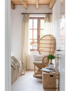 Chaise Paon Avec Coussin En Rotin Naturel -Magasin De Meubles De Qualité chaise paon avec coussin en rotin naturel 14