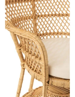 Chaise Paon Avec Coussin En Rotin Naturel -Magasin De Meubles De Qualité chaise paon avec coussin en rotin naturel 3