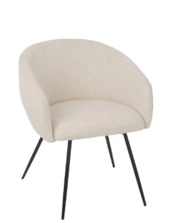 Chaise Pays De Galles En Acier/mousse Ivoire