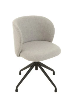Chaise Pivotante/Relevable En Lin Gris