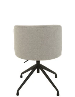 Chaise Pivotante/Relevable En Lin Gris -Magasin De Meubles De Qualité chaise pivotanterelevableinclinable en lin gris 3