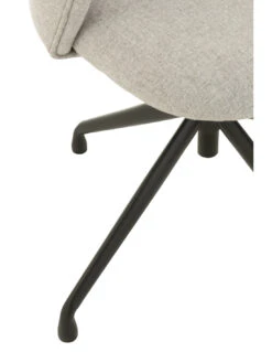 Chaise Pivotante/Relevable En Lin Gris -Magasin De Meubles De Qualité chaise pivotanterelevableinclinable en lin gris 4