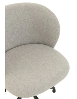 Chaise Pivotante/Relevable En Lin Gris -Magasin De Meubles De Qualité chaise pivotanterelevableinclinable en lin gris 5