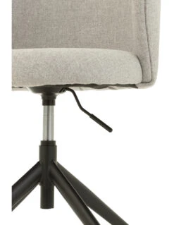 Chaise Pivotante/Relevable En Lin Gris -Magasin De Meubles De Qualité chaise pivotanterelevableinclinable en lin gris 6