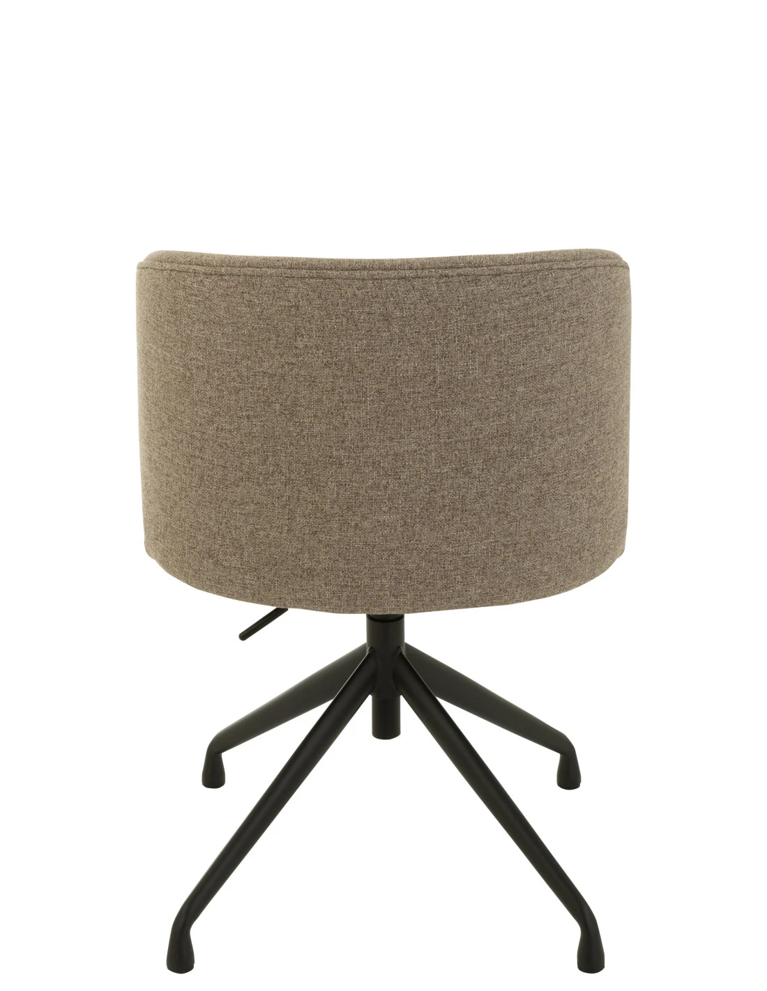 Chaise Pivotante/Relevable En Lin Marron Foncé/Beige 4 Chaise Pivotante/Relevable En Lin Marron Foncé/Beige – Image 4