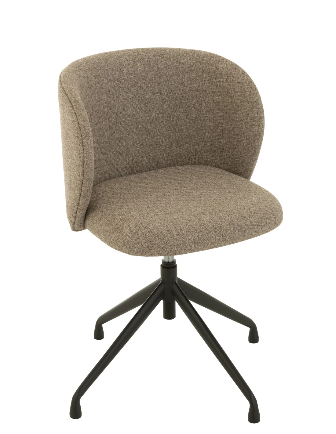 Chaise Pivotante/Relevable En Lin Marron Foncé/Beige 7 Chaise Pivotante/Relevable En Lin Marron Foncé/Beige – Image 7