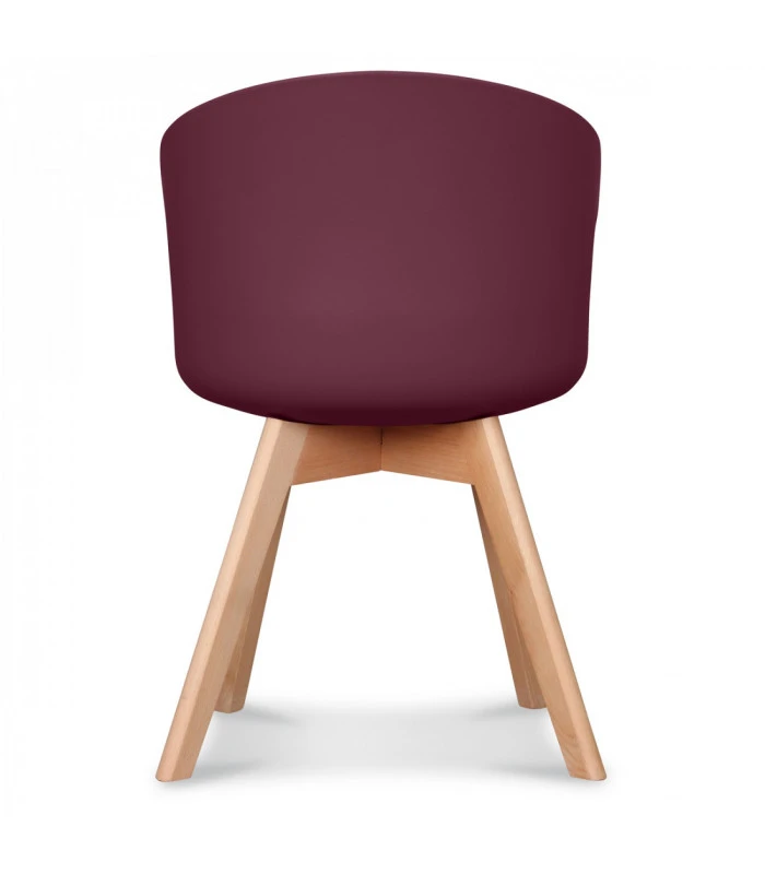 Chaise Scandinave Wine + Coussin 5 Chaise Scandinave Wine + Coussin – Image 5