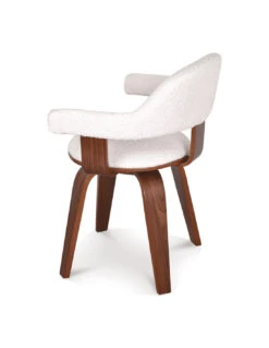 Chaise Suédoise Bouclette Naturelle Pivotante Pied Contreplaqué Foncé -Magasin De Meubles De Qualité chaise suedoise bouclette naturelle pivotante pied contreplaque fonce 2