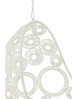 Chaise Suspendue + Coussins Bula Métal / Roseau Blanc 15 Chaise Suspendue + Coussins Bula Métal / Roseau Blanc -Magasin De Meubles De Qualité chaise suspendue coussins bula metal roseau blanc 4