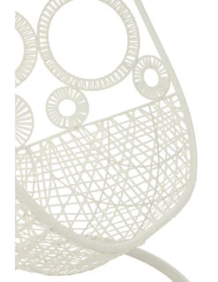 Chaise Suspendue + Coussins Bula Métal / Roseau Blanc 16 Chaise Suspendue + Coussins Bula Métal / Roseau Blanc -Magasin De Meubles De Qualité chaise suspendue coussins bula metal roseau blanc 5