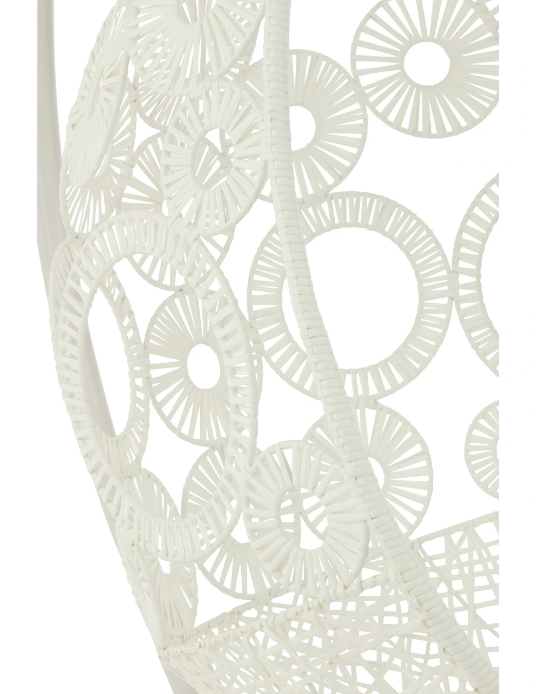 Chaise Suspendue + Coussins Bula Métal / Roseau Blanc 7 Chaise Suspendue + Coussins Bula Métal / Roseau Blanc – Image 7