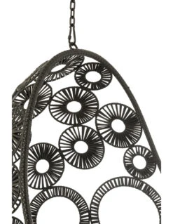 Chaise Suspendue + Coussins Bula Métal / Roseau Noir 16 Chaise Suspendue + Coussins Bula Métal / Roseau Noir -Magasin De Meubles De Qualité chaise suspendue coussins bula metal roseau noir 5