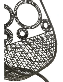 Chaise Suspendue + Coussins Bula Métal / Roseau Noir 17 Chaise Suspendue + Coussins Bula Métal / Roseau Noir -Magasin De Meubles De Qualité chaise suspendue coussins bula metal roseau noir 6