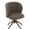 Chaise Pivotante Tissu Gris Foncé Relevable/Baissable