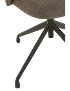 Chaise Pivotante Tissu Gris Foncé Relevable/Baissable 12 Chaise Pivotante Tissu Gris Foncé Relevable/Baissable -Magasin De Meubles De Qualité chaise tissu gris fonce relevablebaissable 4