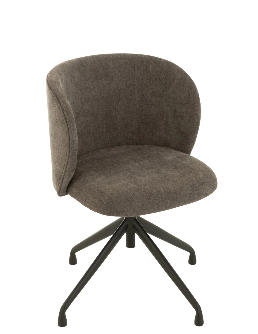 Chaise Pivotante Tissu Gris Foncé Relevable/Baissable 1 Chaise Pivotante Tissu Gris Foncé Relevable/Baissable