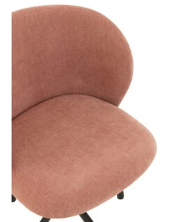 Chaise Pivotante Rose Clair 13 Chaise Pivotante Rose Clair -Magasin De Meubles De Qualité chaise tournerhautbas textile rose clair 5