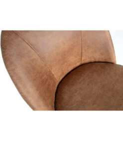 Chaise Vogue Cuir Reyclé Cognac 11 Chaise Vogue Cuir Reyclé Cognac -Magasin De Meubles De Qualité chaise vogue cuir cognac 3