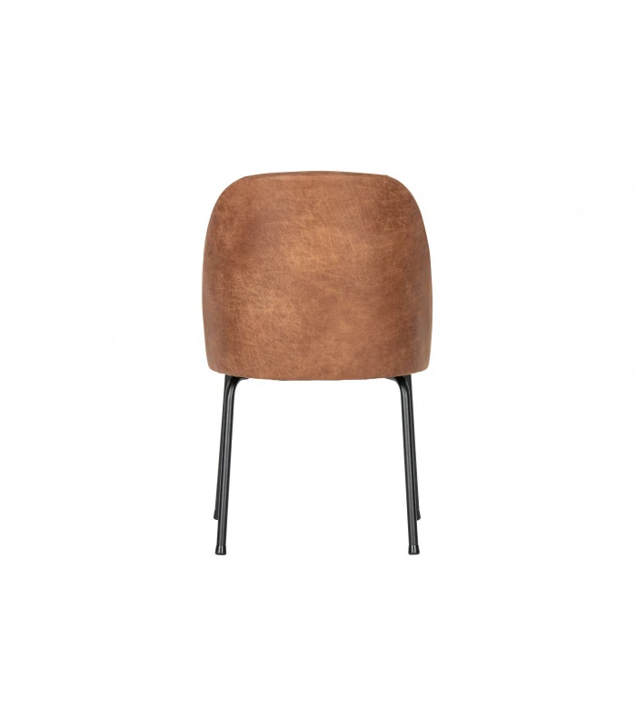 Chaise Vogue Cuir Reyclé Cognac 8 Chaise Vogue Cuir Reyclé Cognac – Image 8