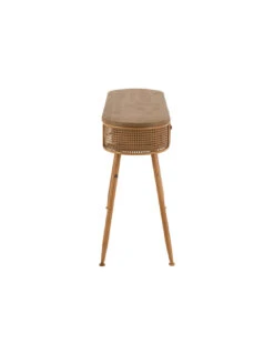 Console 2 Tiroirs Métal/bois Marron -Magasin De Meubles De Qualité console 2 tiroirs metalbois marronj line 2