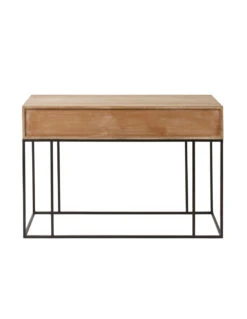 Console 3 Tiroirs En Bois De Manguier Tressé En Rotin Naturel -Magasin De Meubles De Qualité console 3 tiroirs en bois de manguier tresse en rotin naturelj line 3