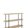 Console Eli 3 étagères En Bois De Manguier/fer Naturel/gris