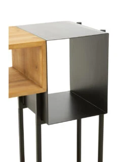 Console En Bois De Sapin/fer Noir/naturel -Magasin De Meubles De Qualité console en bois de sapinfer noirnaturelj line 7