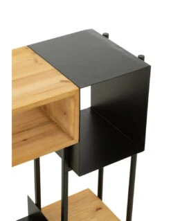 Console En Bois De Sapin/fer Noir/naturel -Magasin De Meubles De Qualité console en bois de sapinfer noirnaturelj line 8