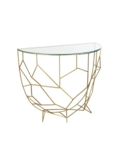 Console Moza Métal/Verre Or