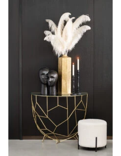 Console Moza Métal/Verre Or -Magasin De Meubles De Qualité console moza metalverre orj line 4