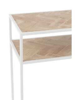 Console Zigzag Bois/Métal Naturel/Blanc -Magasin De Meubles De Qualité console zigzag boismetal naturelblancj line 4