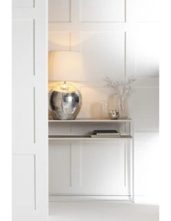 Console Zigzag Bois/Métal Naturel/Blanc -Magasin De Meubles De Qualité console zigzag boismetal naturelblancj line 5