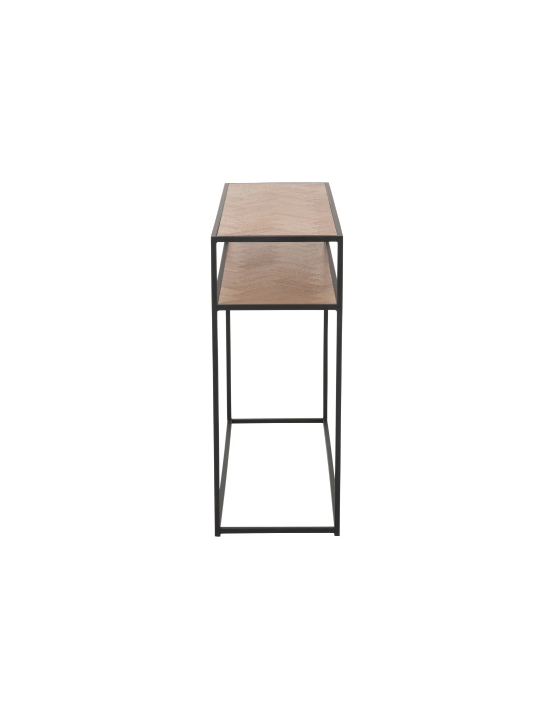 Console Zigzag Bois/Métal Naturel/Noir 3 Console Zigzag Bois/Métal Naturel/Noir – Image 3